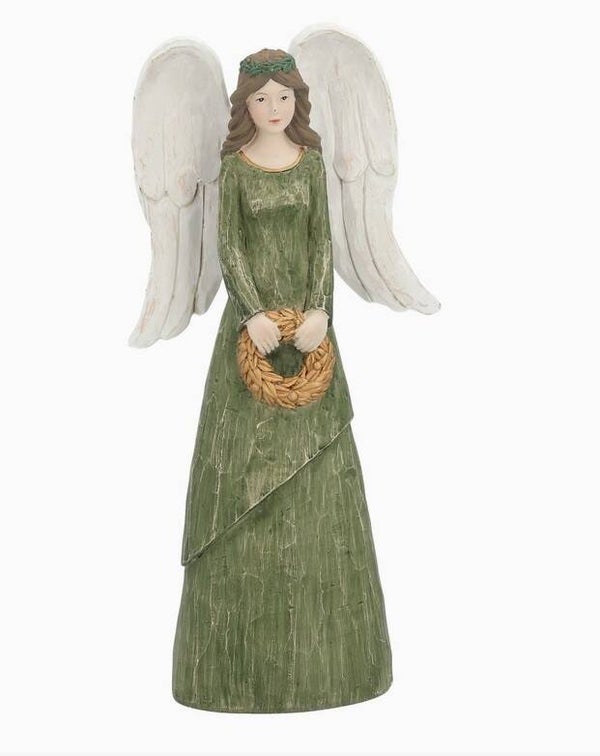 Ange robe verte