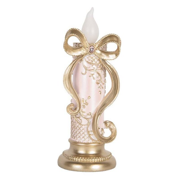 Bougie Led rose et or