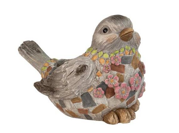 Cache pot oiseau