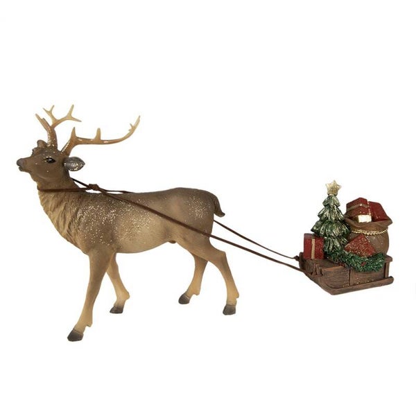 Cerf avec luge