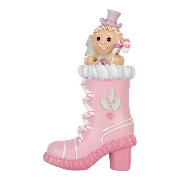 Bottine noël rose
