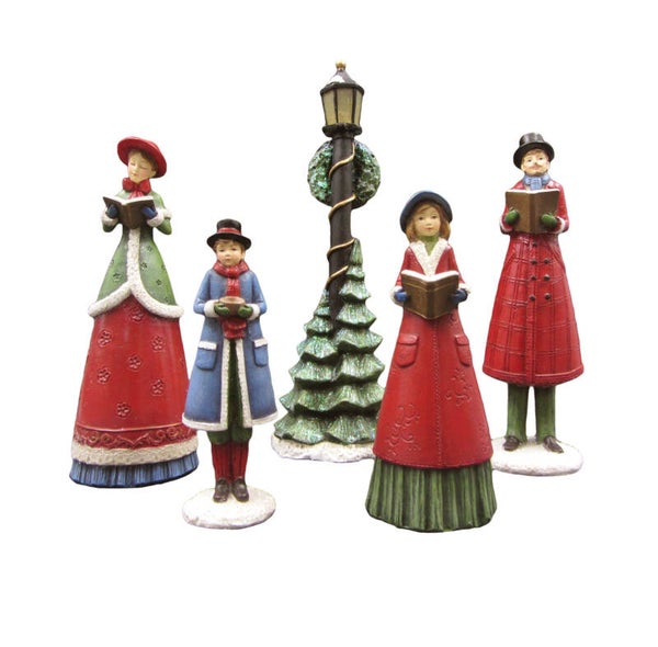 Chorale de Noël avec réverbère