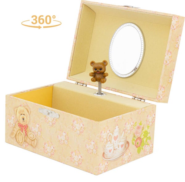 Coffret à bijoux musical ourson