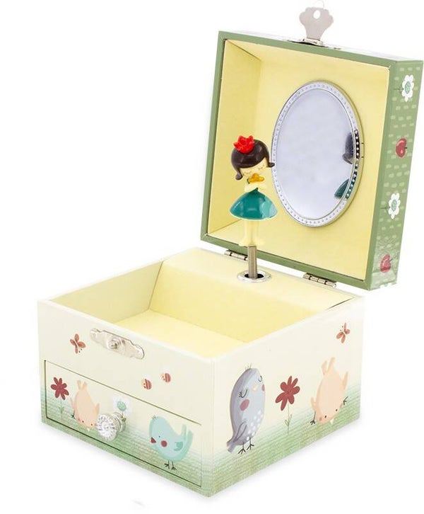 Coffret à bijoux musical Pomme