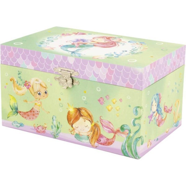 Coffret à bijoux musical "Sirène et coquillages"