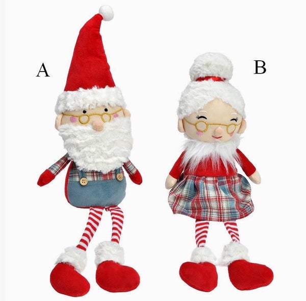 Père ou mère Noël en tissu