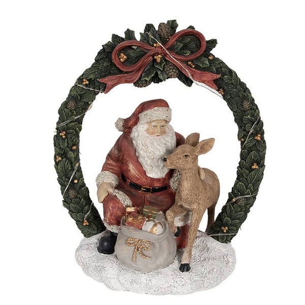 Couronne avec Père-Noël