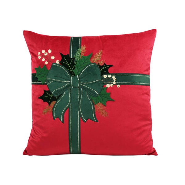 Coussin cadeau rouge