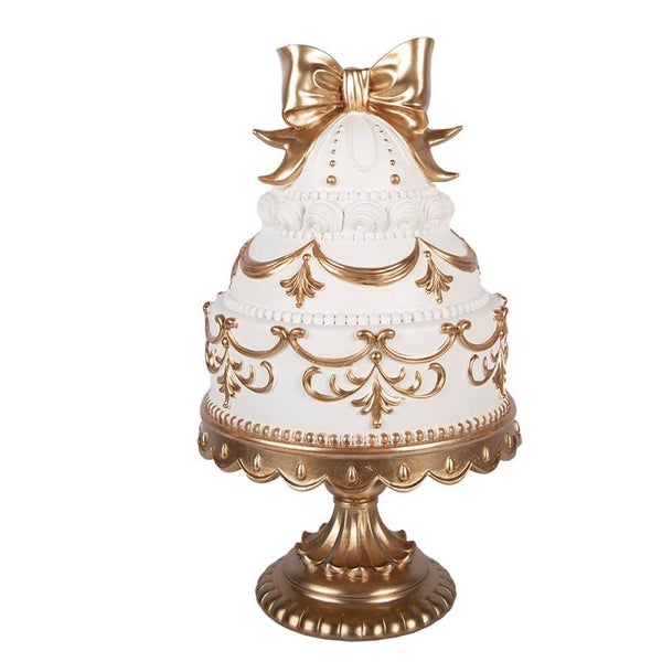 Gâteau crème et or