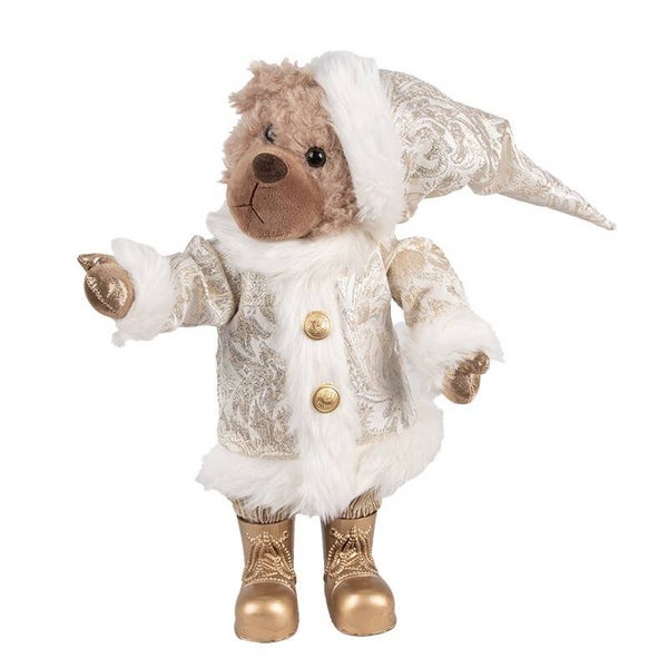Ours blanc et or