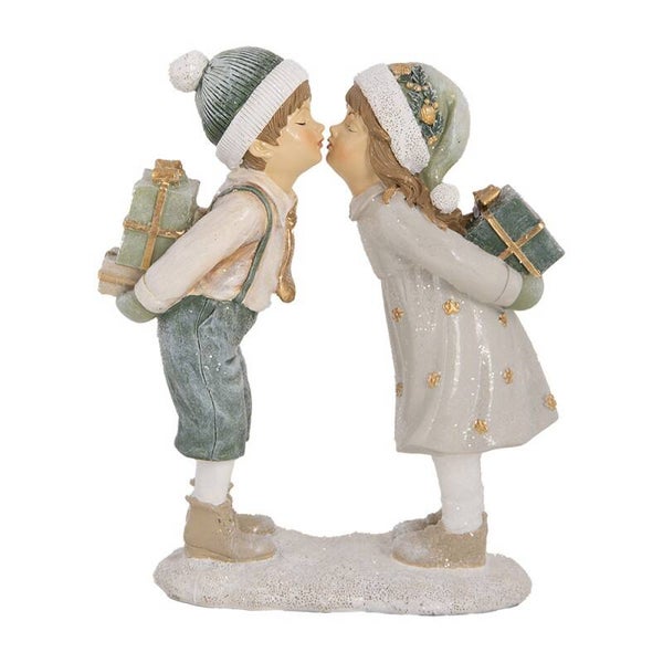 Figurine enfants cadeaux et bisou