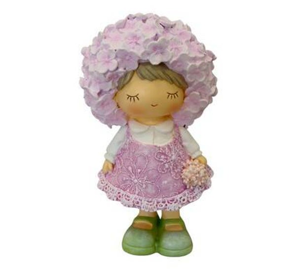 Petite fille hortensia rose