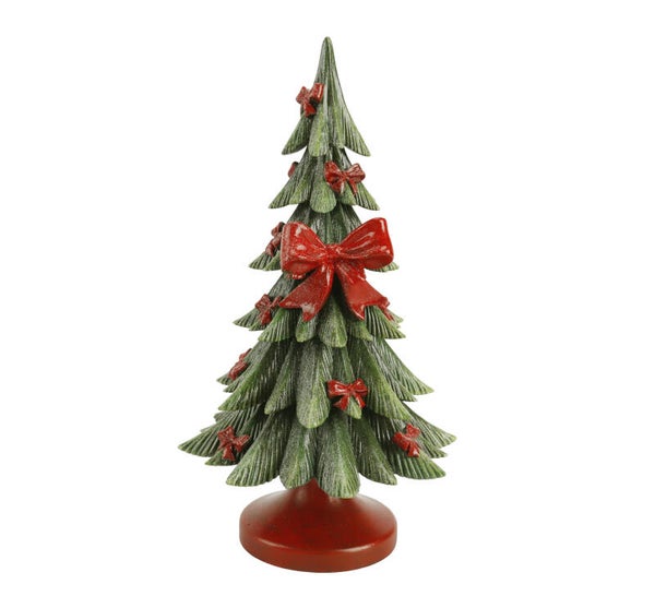Grand sapin noeuds rouges
