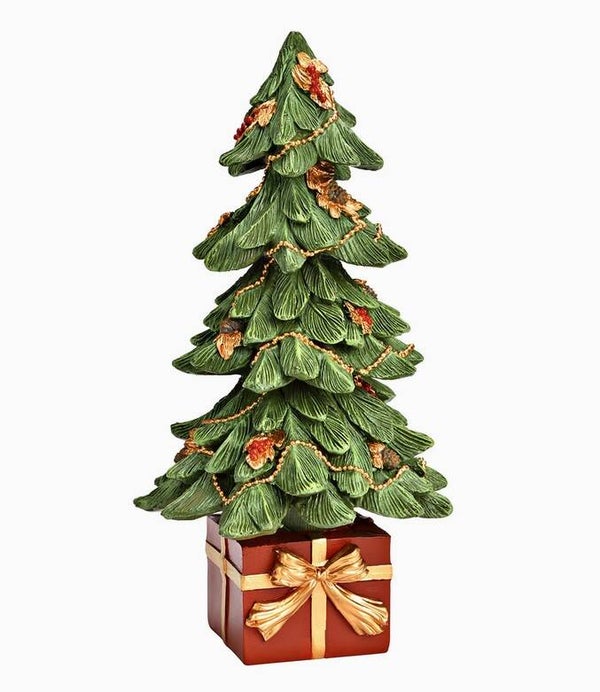 Grand sapin sur cadeau