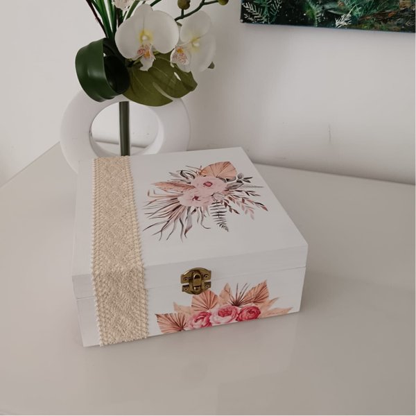 Boîte à thé 6 compartiments "Bohème chic"