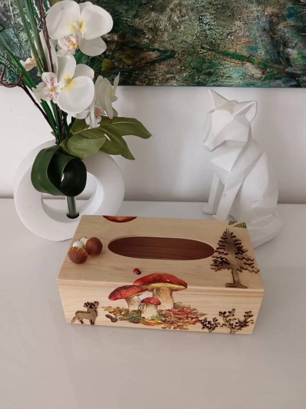 Boîte à mouchoirs "Forêt"