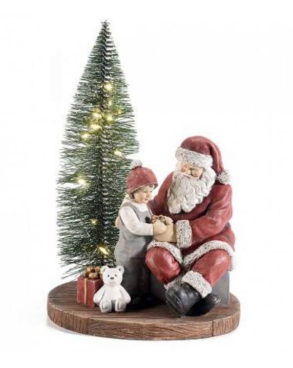Père Noël avec enfant