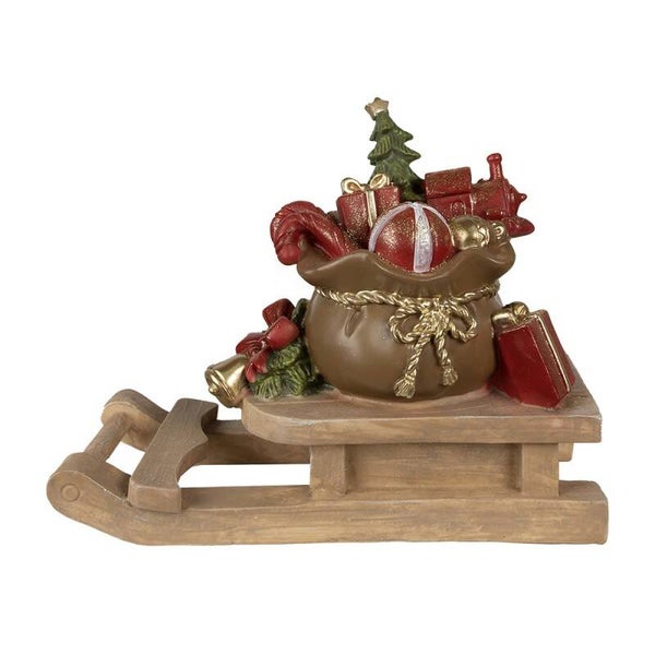 Luge garnie de cadeaux