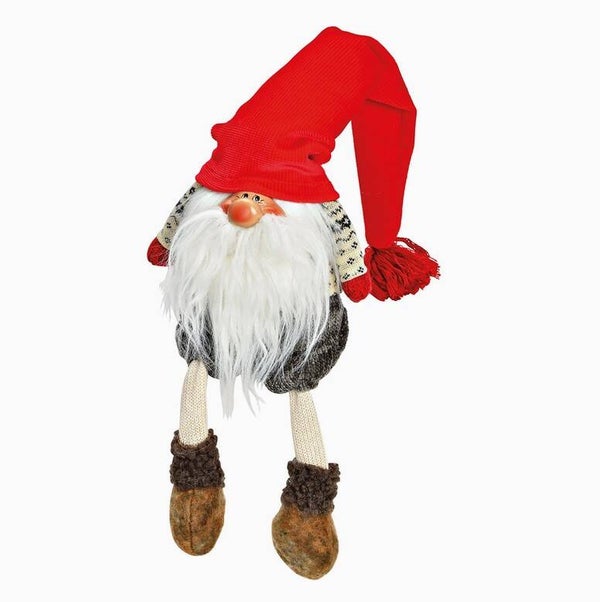 Gnome de Noël assis