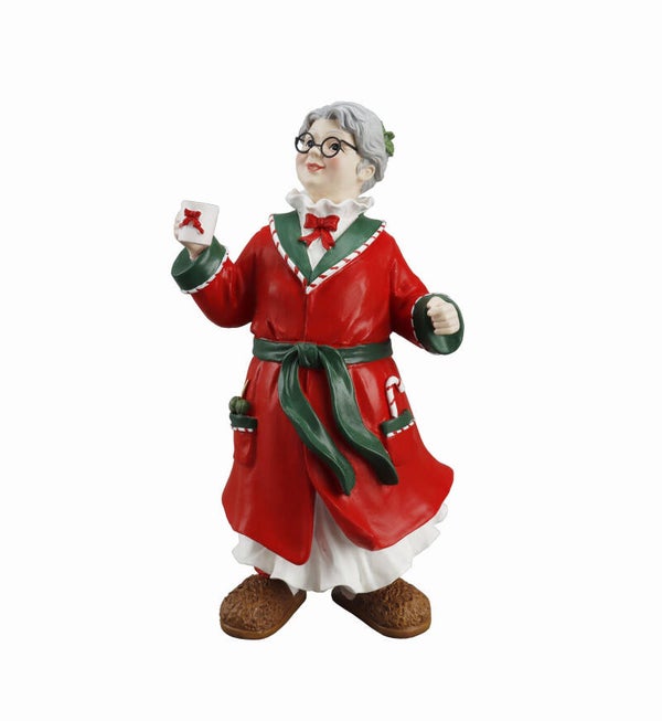 Mère Noël en robe de chambre
