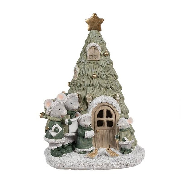 Maison sapin et souris