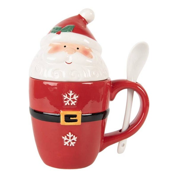 Mug avec couvercle père-noël