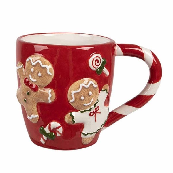 Mug rouge pain d'épices