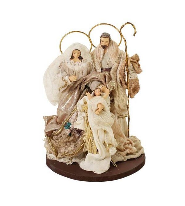 Nativité beige et ivoire