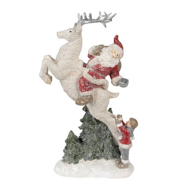 Père-Noël sur un renne