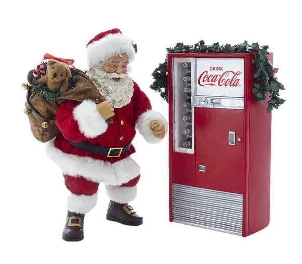 Père Noël distributeur Coca Cola