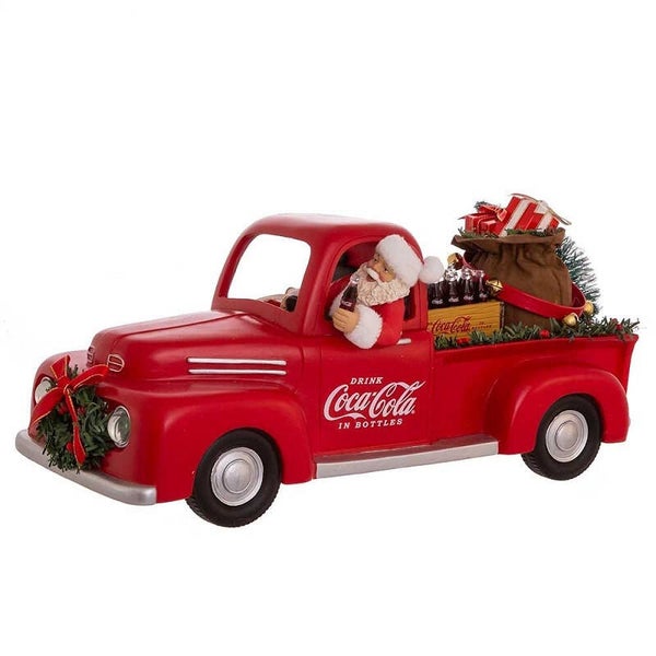 Père Noël en Pick-up Coca Cola