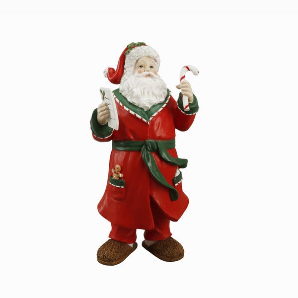 Père Noël en robe de chambre