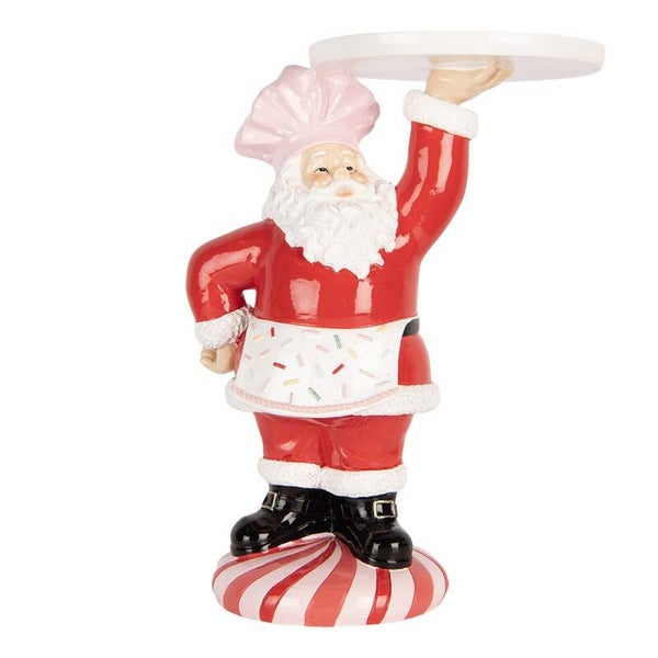 Père-Noël pâtissier avec plateau