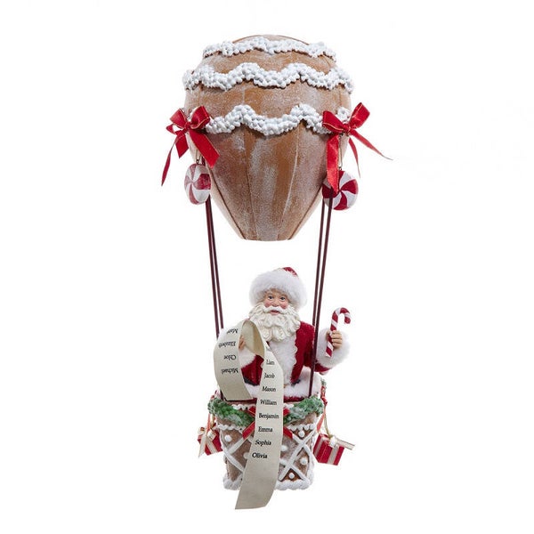 Père Noël en montgolfière