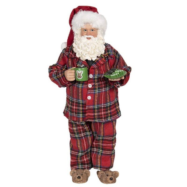 Père-Noël pyjama à carreaux