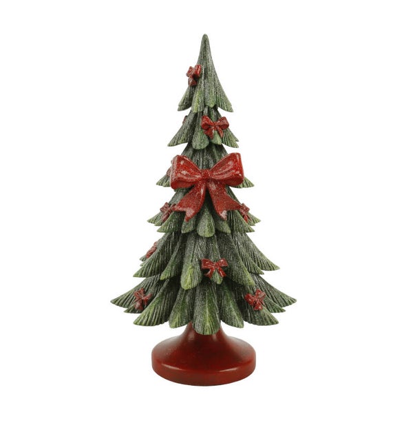 Petit sapin noeuds rouges