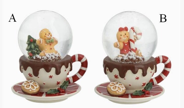 Petite boule à neige tasse pain d'épices