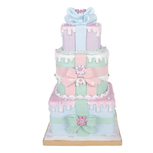 Pièce montée cadeaux rose et vert d'eau