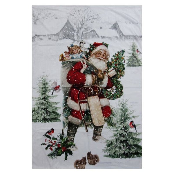 Plaid Père-Noël vintage
