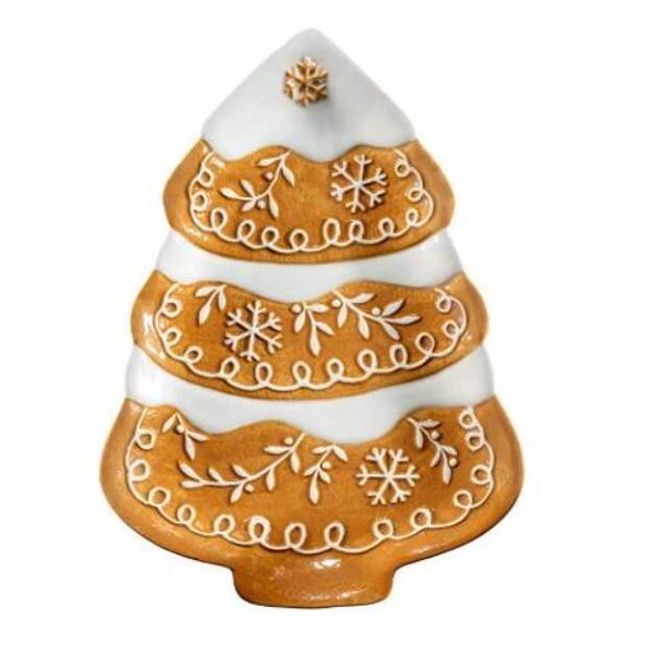 Plateau/assiette sapin pain d'épices