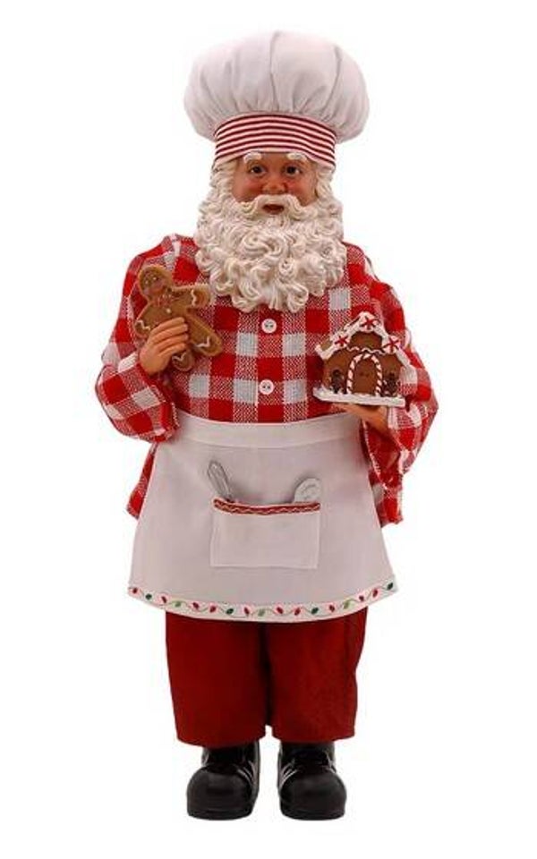 Père-Noël pâtissier "chemise à carreaux"