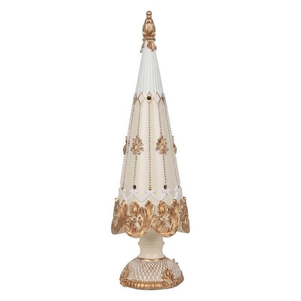 Sapin blanc crème et or
