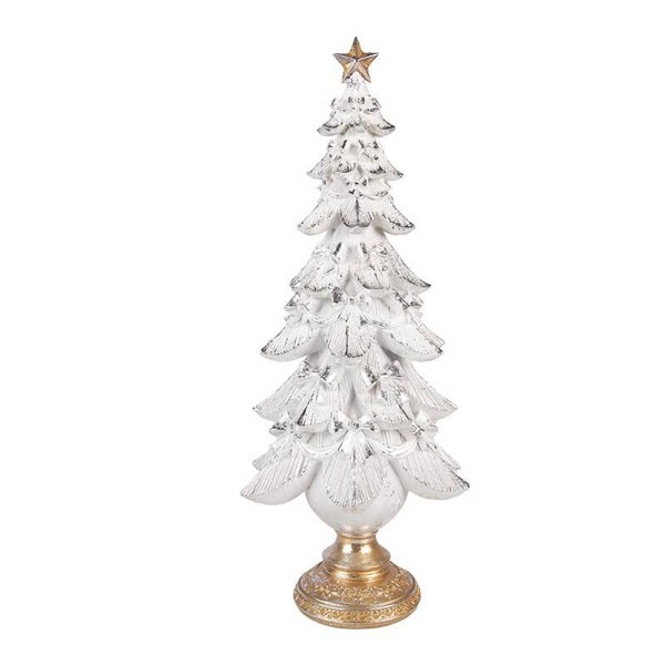 Grand sapin blanc et or
