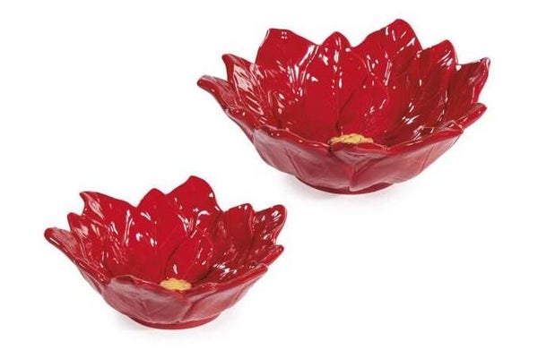 Set coupelles Poinsettia