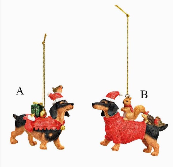 Suspensions Teckel Noël