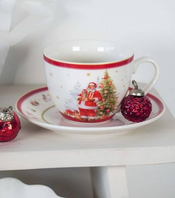 Tasse et soucoupe "Happy Santa"
