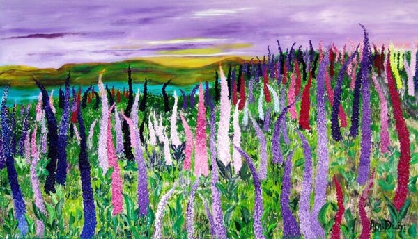 Field with lupines