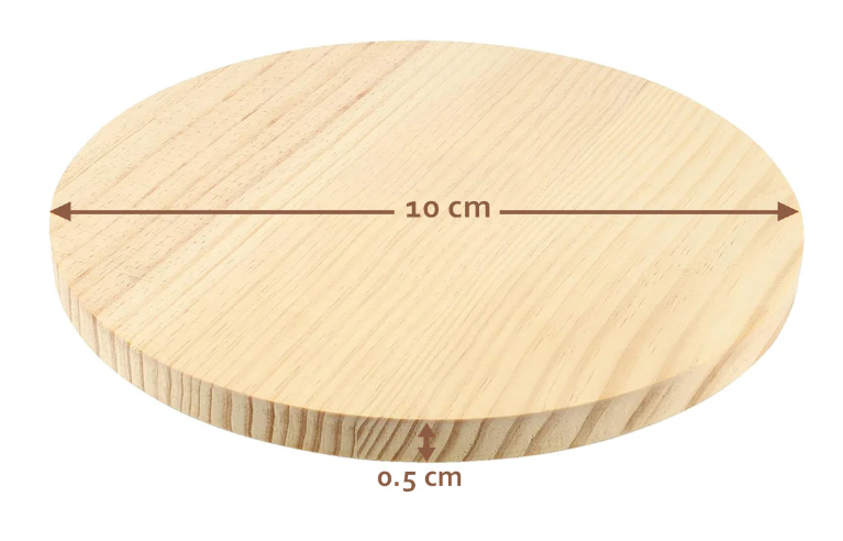 Houten onderlegger glas