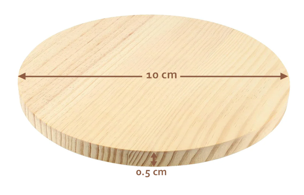 Houten onderlegger glas