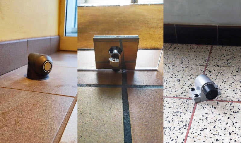 Bloque porte au sol Serrure sur porte glace